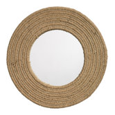 Round Jute Mirror