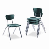 3000 Series 16" Plastic Classroom Stackable Chair