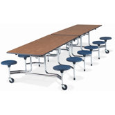 Mobile Stool Table