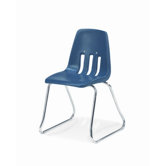 9000 Series 12" Plastic Classroom Sled-Based Chair