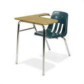 9000 Series 30" Laminate Particleboard Combo Chair Desk with Tablet Arm