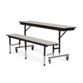 Mobile Convertible Bench Table