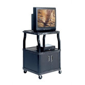 Wide-Body Plastic Cart w/ Cabinet