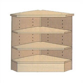 3-Shelf Corner Unit (32" x 33")