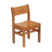 17.5" Wood Classroom Library Chair