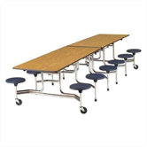 Stool Table with T-Mold Edge and 17" High Stools