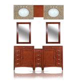 Metropolitan 73" Double Basin Vanity with 12" Center Drawers Unit