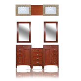 Metropolitan 64" Double Basin Vanity with 15" Center Drawers Unit