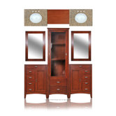 Metropolitan 74" Double Basin Vanity with 78" Linen Tower