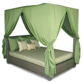 Palisades Queen Canopy Bed with Cushions