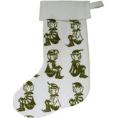 Elf Block Print Stocking