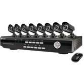 8 Channel DVR  with 8 Day/NIght Cameras