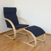 Schwingsessel mit Hocker