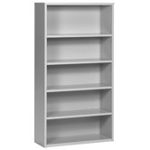 Trace 5-High Bookcase with 4 Adjustable Shelves
