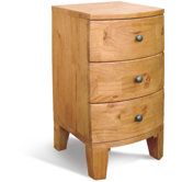 Cordoba Pine 3 Drawer Bedside Table
