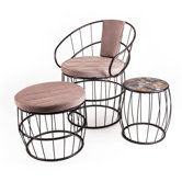 Mosaic 3 Piece Lounge Seating Group with Cushions