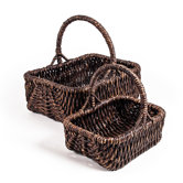 Patina Rectangular Water Hyacinth Basket (Set of 2)