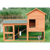 Rabbit Hutch with Outdoor Run
