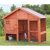Rabbit Hutch with Gabled Roof