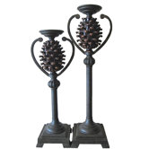 Ponderosa Pine Candlestick (Set of 2)
