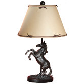 Rearing Horse Lamp