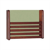 Wooden One Pocket Magazine Rack with Front Slats