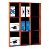 Nine Pocket Vertical Magazine Rack