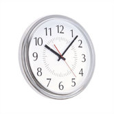 14" Diameter Modern Wall Clock with Acrylic Cover