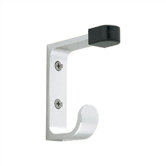 Coat and Hat Hook with Door-Stop Tip