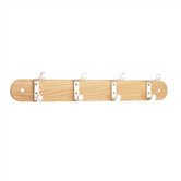Wood Mounting Bar for 4 Coat Hooks 24" W