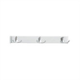 Three Hook Extruded Aluminum Coat Rack