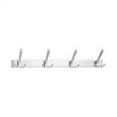 Four Hook Extruded Aluminum Coat Rack 4.5" H