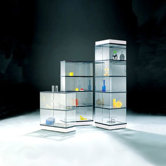 CrystalMint&reg; Trapezoid Modular Display Case and Lighting Set Kit