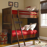 RoughHouse Twin over Twin Bunk Bed with Ladder