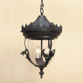 2 Light Small Gryphon Outdoor Hanging Lantern