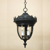 2 Light Small Outdoor Hanging Lantern