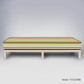 Cube Crash Fabric Chaise Lounge