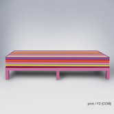 Cube Crash Fabric Chaise Lounge
