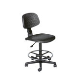 Height Adjustable Trax Stool with Footrest