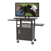 Height Adjustable Flat Panel TV Cart