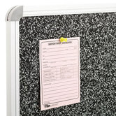 Recycled Rubber-Tak Tackboard, 72 x 48, Black w/ Silver Frame
