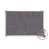 Rubber Tackboard w/ Mounting Hardware, Black Gray