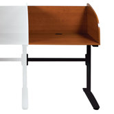 Black Cherry Lumina Laminate Study Carrel Add On
