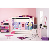 Trendy Pop Girl Bedroom Set with Ladder