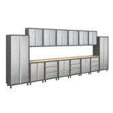 Bold Diamond Plate Series 17pc Cabinet Set