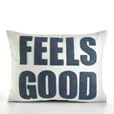 "Feels Good" Decorative Pillow