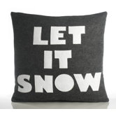 "Let It Snow" Decorative Pillow