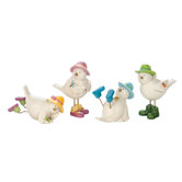 Flower and Butterfly Cheeky Chicks (Set of 4)