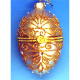 Faberge Style Opening Egg Ornament