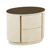 Ruby 2 Drawer Bedside Table